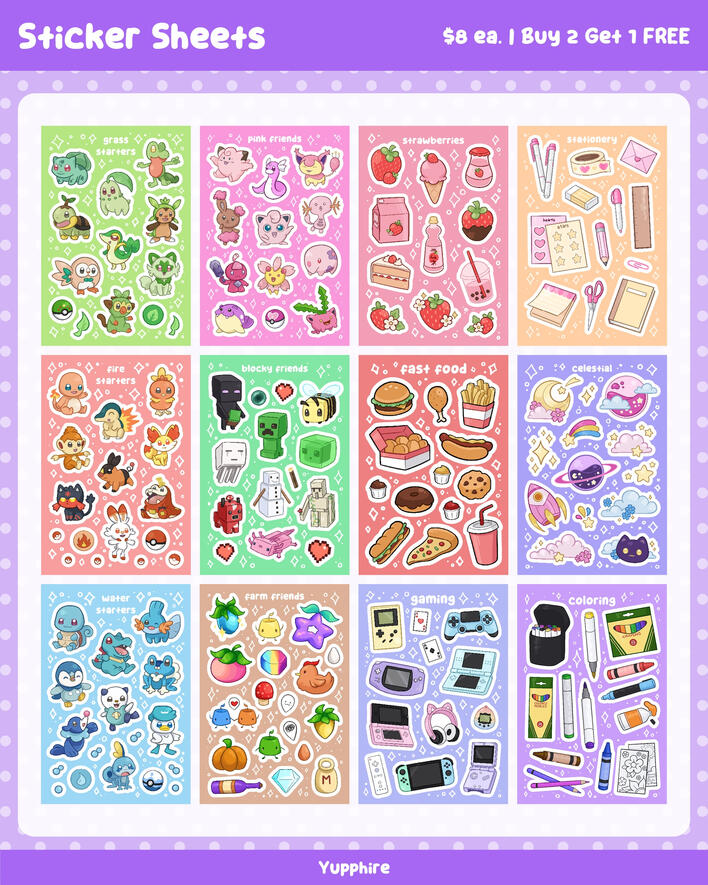 Sticker Sheets Sticker Sheets